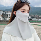 Drinking Water, Neck Protection, Sun Protection, Ice Silk Mask, No Trace, UV Protection, Cycling, Breathable and Sunshade