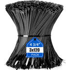 100-1000pcs Nylon Cable Zip Ties Adjustable Self-locking Cord Ties Durable Plastic Cable Ties Binding Wrap Straps for Office