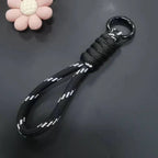 Paracord Braided Keychain Wrist Lanyard for Outdoor Everyday Carry