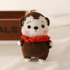 Cute Rabbit Crochet Keychain Handmade Bunny Bag Charm