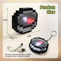 Rechargeable Mc Compass Pixel Wind Peripheral design Toy trinket Movable Compass Keychain Pendant Real-world Use Toys Fans Gifts