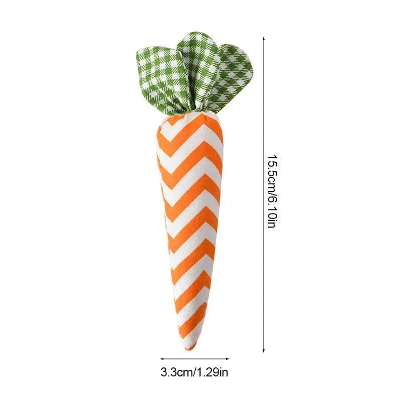 1/5pcs Easter Carrot Ornaments 2026 Spring Easter Party Decoration for Home Kids Birthday Favors Gift Soft Artificial Carrot Toy
