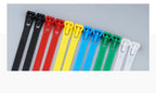 20pcs Plastic Reusable Cable Zip Ties 8*200/250/300/450 Releasable Nylon Adjust Loose Slipknot Recycle Detachable Bundle 5*200