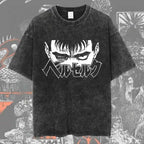 New Arrival Mens Clothes Tee Shirt Homme Graphic T-Shirts Men Tshirt for Men Ropa Hombre Washed Anime Berserk Baggy Camisetas