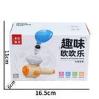Montessori Toy for Kids with Whistle Ball Blowing Floating Blow Pipe Ball Three in One Sensory Fine Motor Skills Educational Toy