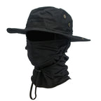 2Pcs/Set Wide-brimmed Hat Balaclava Mixed Set Men Sunscreen Boonie Cap Outdoors Hiking Camping Fishing Hat Sun Hat Fisherman Hat