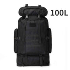 80L/100L  Mountaineering Bag Climb Bag Tactical Backpacks Large Backpack Outdoors Hiking Camping Travel Bags