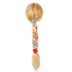 Girl Princess Elsa Anna Wig Kid Halloween Party Carnival Disguised Belle Wednesday Mermaid Rapunzel Aurora Snow White Ariel Hair