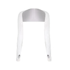 1Pair Cooling Shawl Arm Sleeves Sun Protection for Women Men with Finger Hole for Golfing, Driving, Riding, Fishing