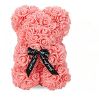 Artificial Flower Eternal Rose Teddy Bear for Mom Mother's Day Birthday Valentine's Day Anniversary Gifts &Artificial Room Decor