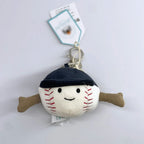 Golf Ball Plush Keychain, Grape Keychain, Jellyfish Plush toy, Hippopotamus, And Plush Elephant JC Bag Keychain