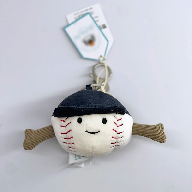 Golf Ball Plush Keychain, Grape Keychain, Jellyfish Plush toy, Hippopotamus, And Plush Elephant JC Bag Keychain