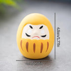 1pc Japanese Ceramic Daruma Statue Daruma Tumbler Crafts Lucky Fortune Ornament Landscape Daruma Doll Fengshui Home Decor Gift