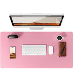 Large PU Leather Desk Pad – Non-Slip Office Mouse Pad & Desk Protector for Laptop, Keyboard, and Workstation