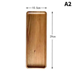Tableware Solid Wood Food Tray Round Rectangle Dessert Plate Japanese-style Wooden Snack Fruit Tea Saucer Pallet Bread Board