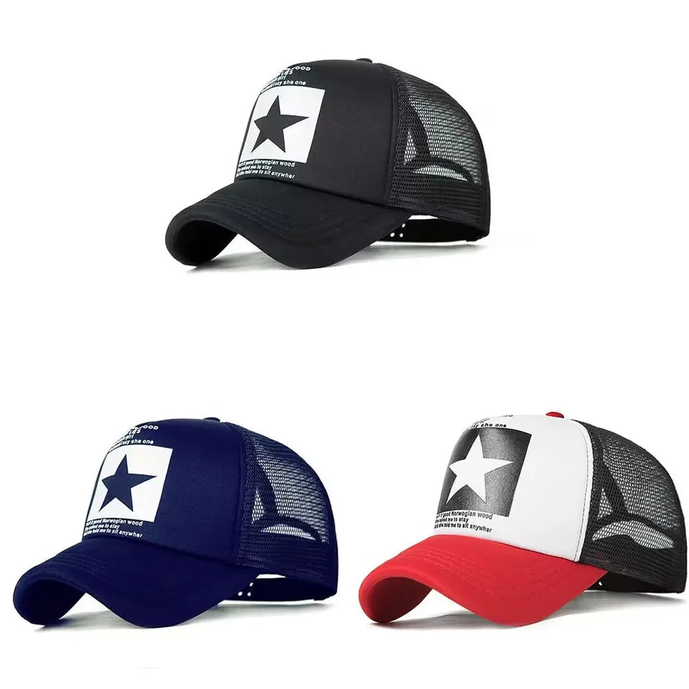 Fashion Mesh Snapback Baseball Cap for Casual Outdoor Comfort