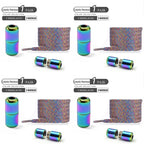 1Pair/2Pairs/4Pairs No Tie Shoe Laces Colorful Buckle Shoelaces Pearl Light Colorful Fashion Without Ties Elastic Laces Sneaker