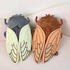 45cm Funny Creative Cartoon Insect Cicada Beetle Plush Doll Backpack Brown Green Insect Soft Plush Toy Gift For Boys And Girls