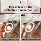 Transparent Wireless Charge Case For iPhone 17