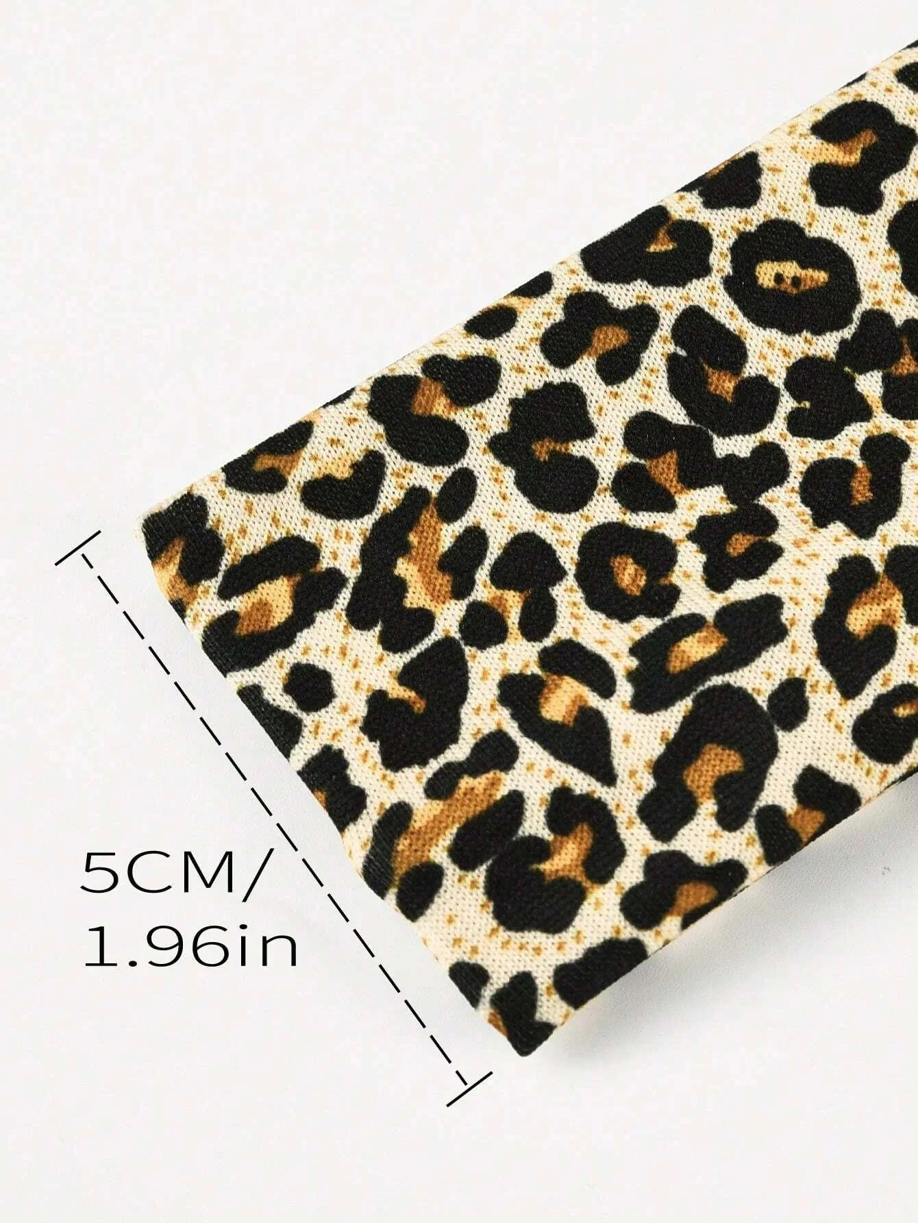 6pcs Unisex Simple Basic Solid Color Leopard Print Face Wash Cycling Running Sports Yoga Leisure Sweat-Absorbing Headband