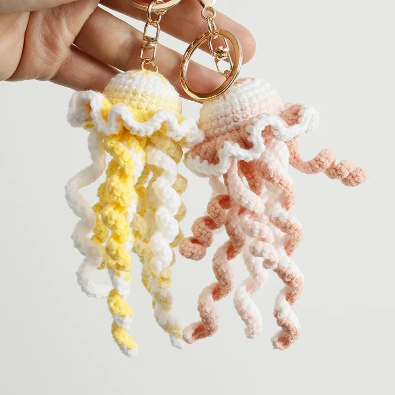 Ocean Animal Crochet Keychain Tropical Fish Bag Charm