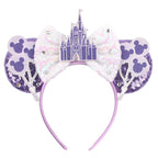 Nieuwste Mickey Mouse Oren Hoofdband Kid Adult Festival Party Pailletten Strik Haarband Vrouwen Baby Girl Party Haar Accessories