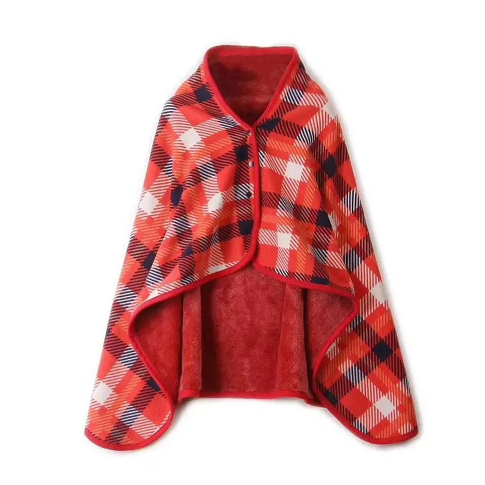 Lady Multifunction Doublelayer Tartan Plaid Blanket Scarf Wrap Shawl Winter Warm шарф женский Elegant Womens Shawl Scarf Winter