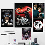 Japaese Anime DEATH NOTE Poster For Living Room Bedroom Home Decor Yagami Raito Canvas Painting Classic Japan Comics Wall Art