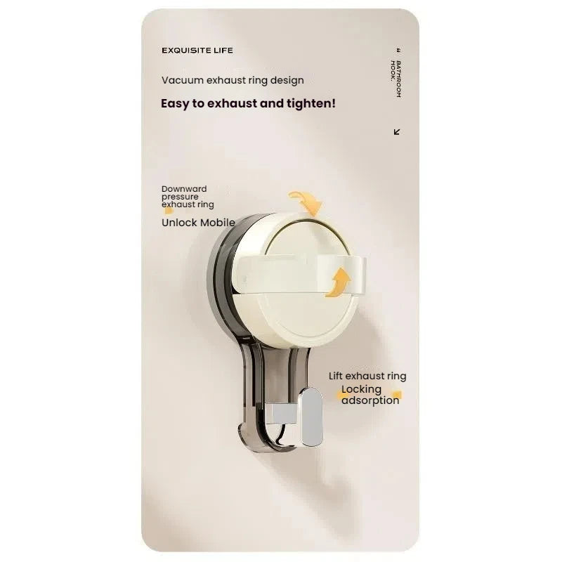 1/4/8pc Suction Hooks Strong Vacuum Power Traceless No-Drilling Adhesive Hooks for Home Bathroom Kitchen Door Back and Toilet