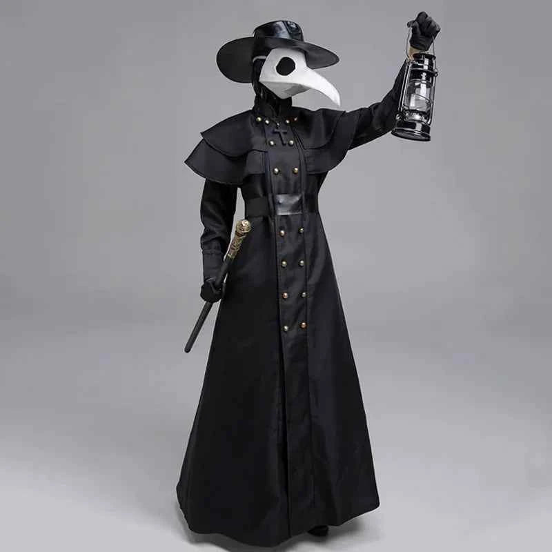 Plague Doctor Costume – Medieval Hooded Robe Cosplay Set