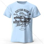 Men's Vintage Motors Graphic T-Shirt – Oversized Cotton Streetwear Tee