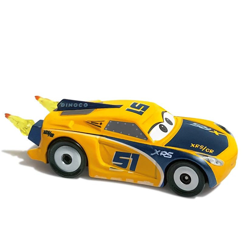 Disney Pixar Cars Piston Cup Racer Lightning McQueen Plated Version Magenta Color Alloy Diecast Model Toy Cars Children's Gift
