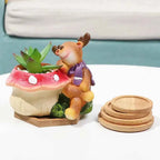 Simple Style Home Decoration Succulents Bonsai Holder Round Square Flowerpot Base Hexagon Rectangle Bamboo Wood Tray
