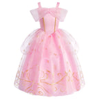 Little Girls Children Sleeveless Pink Dresses Children Summer Clothing Kids Princess Carnival Christmas Luxury Cosplay Dresses