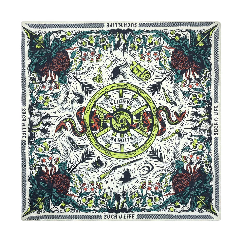High Quality Skull Chimpanzees Print Cashew Hip Hop Cotton Square Bandana Scarf Riding Headband Paisley Gifts For Men Unisex