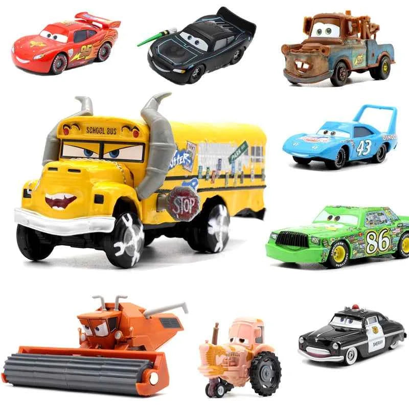 IN STOCK 2026 Disney Pixar Cars Lightning McQueen Mater 1：55 Metal Model Racing Car Toys Children's Birthday NEWYEAR Gifts