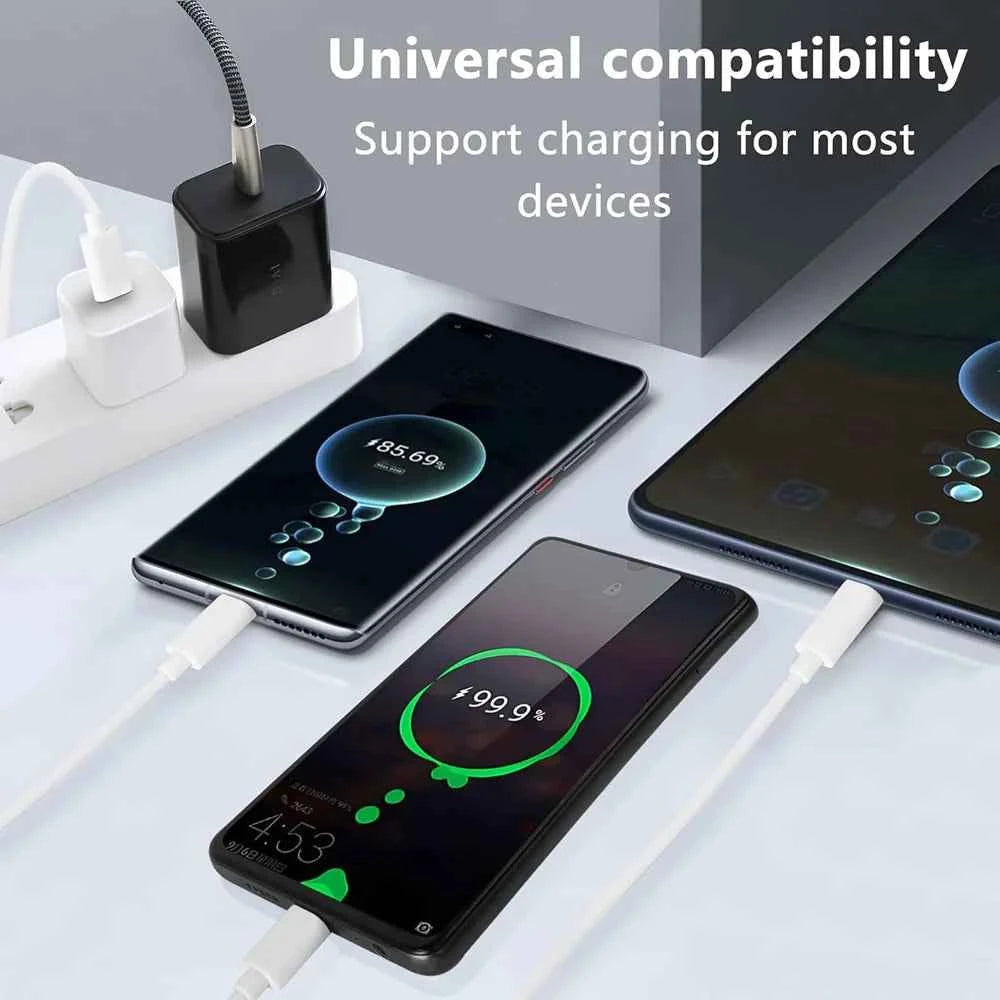 PD USB C Charging Cable for Multiple Devices Charging Cord Short 3 in1 Universal USB Cable with IP/Micro USB/Type C Mobile Power
