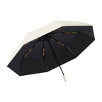 New Automatic Umbrella 24 Bone Solid Color Automatic Umbrella Light Collapsible Large Size Outdoor Sunshade Uv Protection
