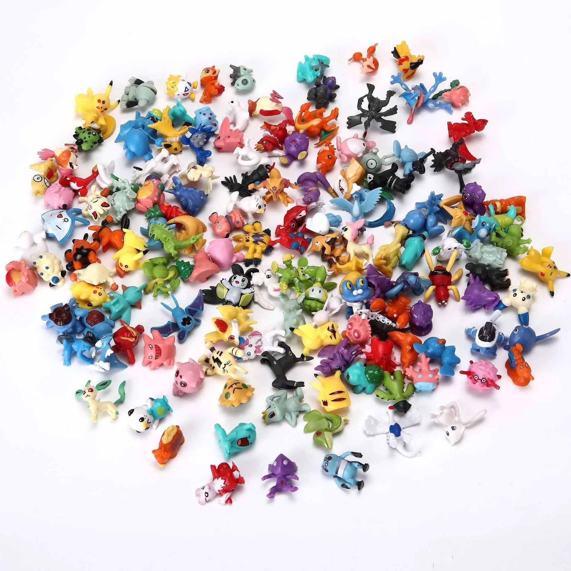 Pokemon Mini Figures Set 24–144PCS – Pikachu Anime Toy Collection