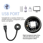 HOMEFISH USB Sunset Projector Lamp Night Light for Bedroom Living Room Wall Photography Party Mood Lighting Decoration