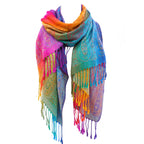 Luxury Satin Shawl Wraps Fashion Women's Silk Scarf Pashmina Soft Elegant Neckwear for All Seasons