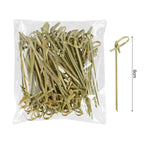 100Pcs Disposable Bamboo Skewer Hawaiian Flamingo Pearl Cocktail Picks Buffet Food Fruit Forks For Wedding Birthday Party Decor