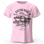 Men's Vintage Motors Graphic T-Shirt – Oversized Cotton Streetwear Tee
