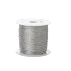 Metallic Beading Thread Cord – Rose Gold & Silver for DIY Jewelry