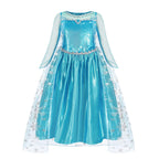 Girls Princess Dress Kids Disney Cosplay Cinderella Snow White Aurora Rapunzel Halloween Costume Children Birthday Party Dresses