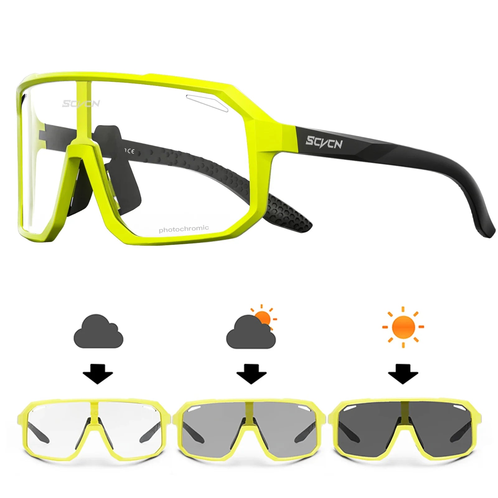 Photochromic Cycling Sunglasses for Mountain Bike & Road Cycling