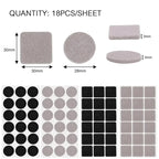 Thickened Self-adhesive Felt Chair Leg Pads Anti Slip Scratch Resistant Noise Resistant Floor Furniture Protection Pads Gaskets