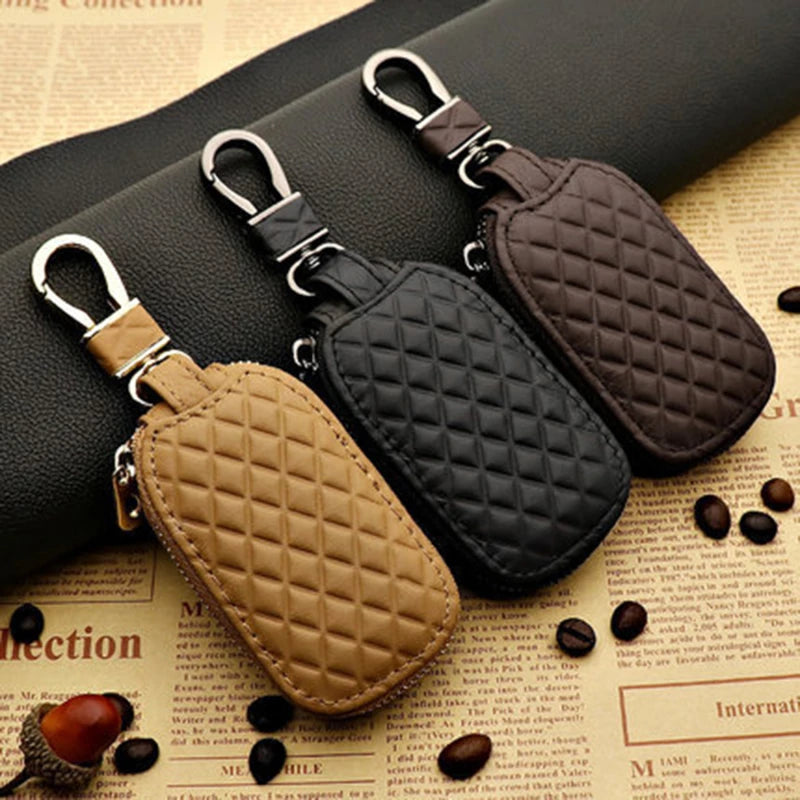 1Pcs Leather Key Holder Minimalist Keychain Case Wallet Key Storage Case Key Protector Large-capacity Multifunctional Key Pouch