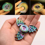 Dragon Wings Eye Metal Tri Fidget Spinner Focus & Stress Relief Toy