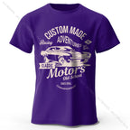 Men's Vintage Motors Graphic T-Shirt – Oversized Cotton Streetwear Tee